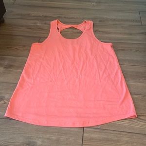 Zyia active twist circle open back coral tank